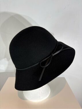 Goorin Bros Black 100% Wool Soft Floppy Brim Hat Size Small